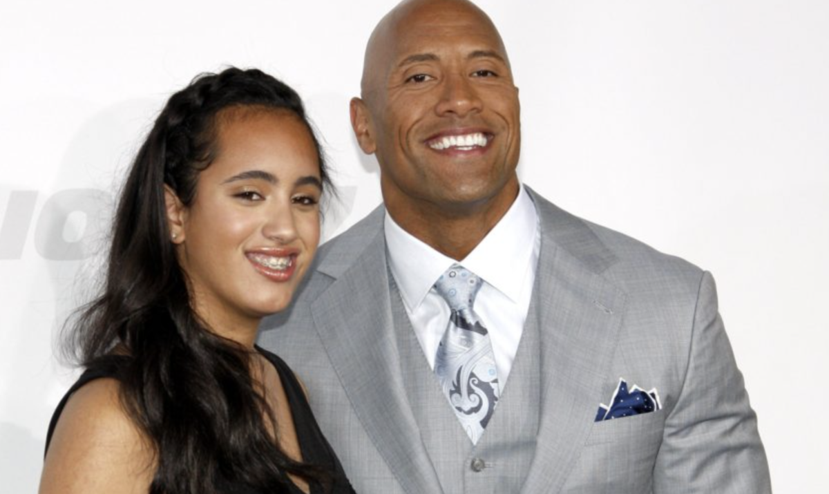 The Rock WWE daughter